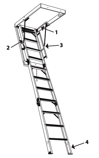 Model 800 Stairway Replacement Parts